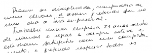 GRAFOLOGIA EMOCIONAL, Curt A. HONROTH (1898-1950): palavras reflexas, lapsus cálami (tropeço inconsciente ao escrever), lapsus linguae (ato falho de Freud). A escrita, como microgesto, é a representação simbólica de nossa personalidade.